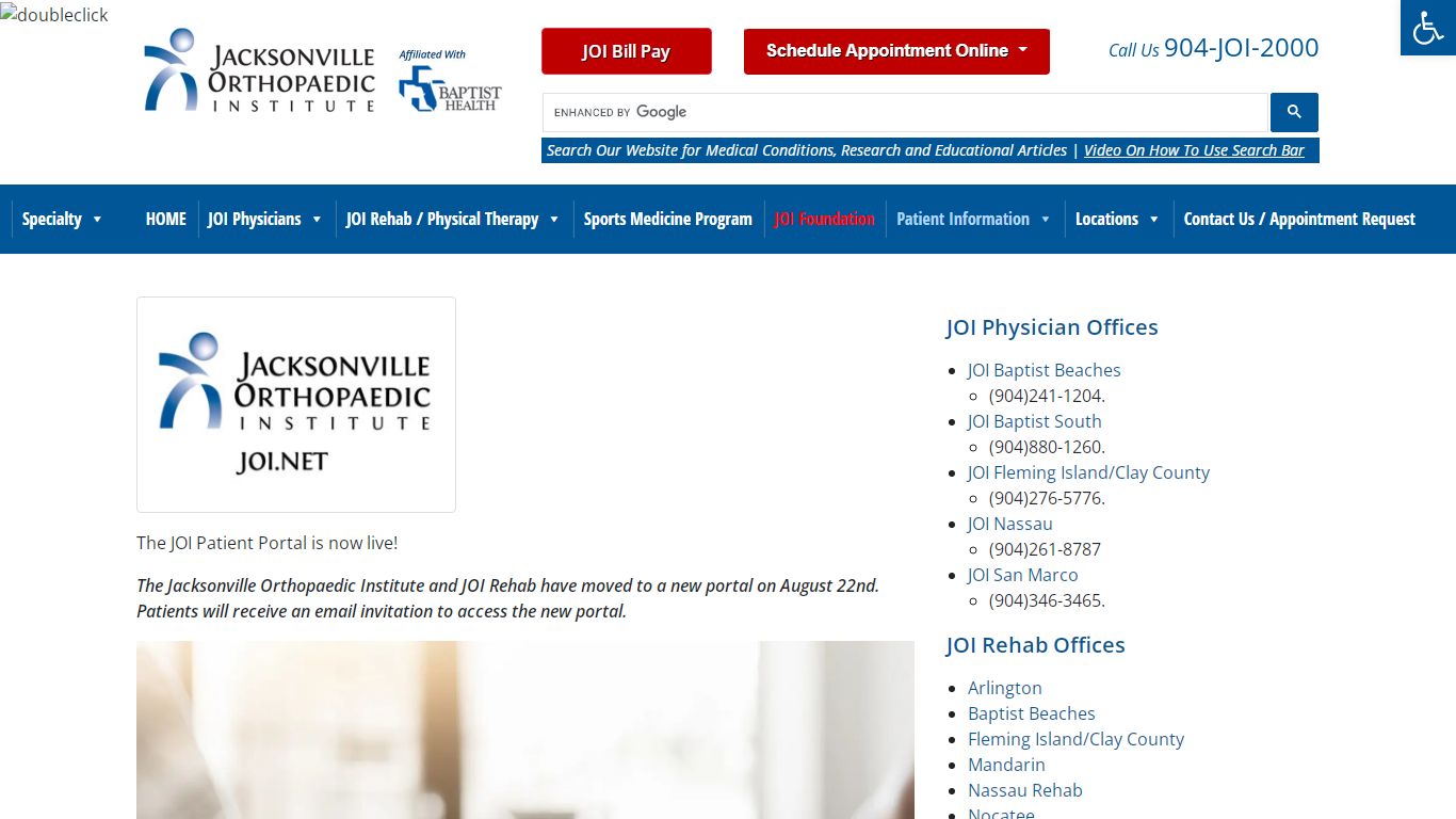 JOI Patient Portal - JOI Jacksonville Orthopaedic Institute